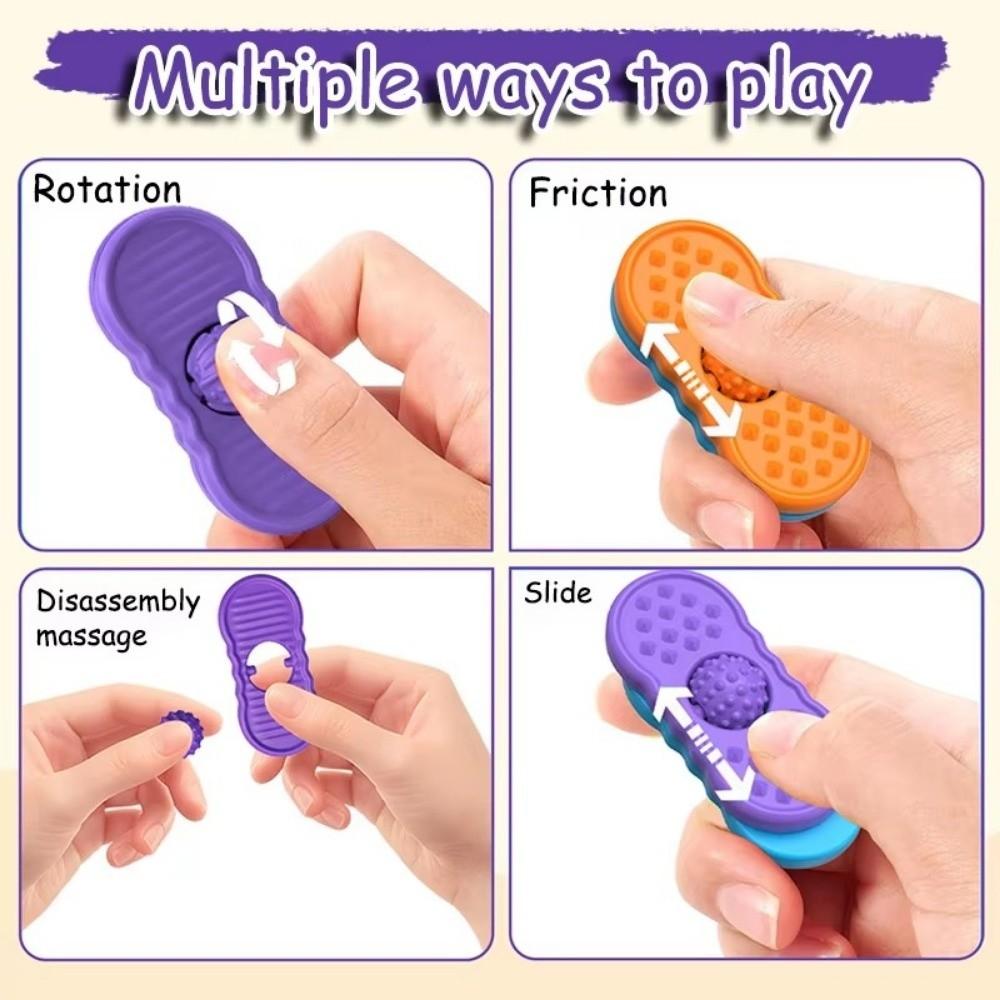 Silikon Sinnesstein Spielzeug Schiebefidget Spielzeug Sinnes-Fidget Spielzeug Geeignet für Kinder Jugendliche