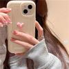 Koreanische süße Weizen Muster 3D Liebe Herz Candy Farbe Telefon Fall für Iphone 14 13 12 11 Pro Max Plain stoßfest Soft Cover Funda