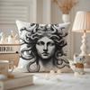 Funny FriendsCartoon Illustrations Cushion Cover Anti-dustmite Pillowcase Invisible Zipper Silky Short Plush Sofa Cushion Cover