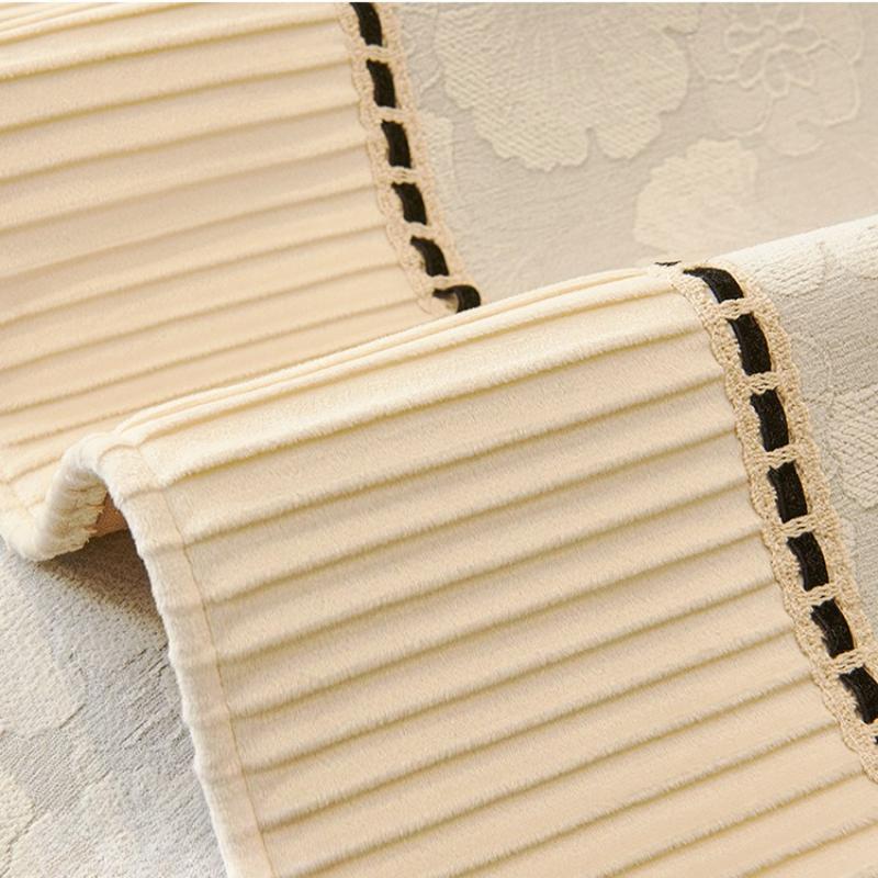 Universal Couch Cushion Sofa Cover French Light Luxury Style  Anti Slip Skirt Edge Cushion Sofa Backrest Towel Couch Decoration