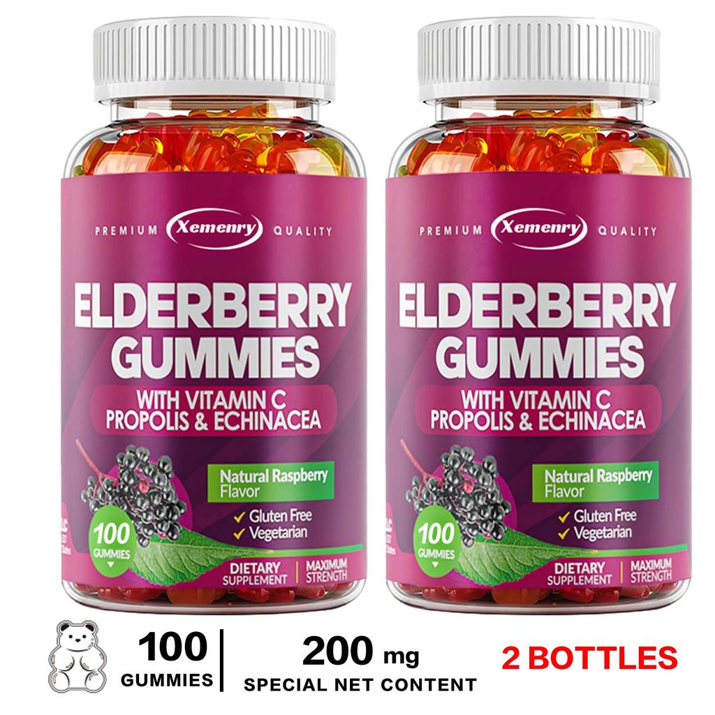 Xemenry - Elderberry & Vitamin C Gummies - Immune Health