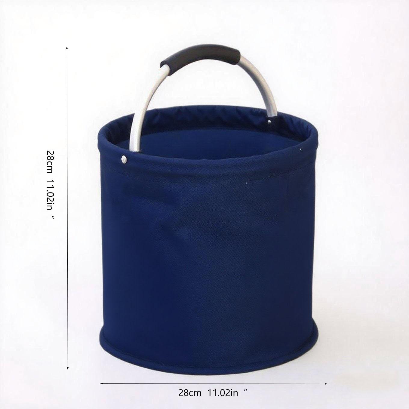 

Outdoor camping picnic basket foldable storage bathroom toilet bag bath basket household multi-functional storage basket 28*28