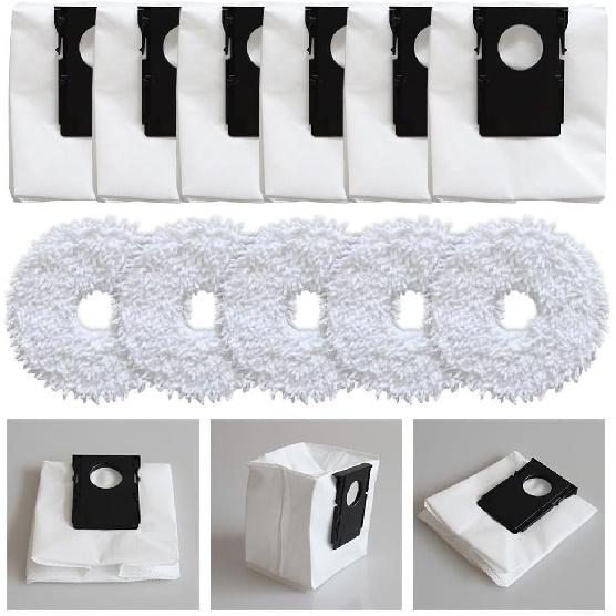 Dust Bags Replacement For Eureka J15 Pro For Ultra Floor Vacuum Cleaner, Large Capacity Replacement Dust Bags Vacuum Cleaner, Include 5* Mop Cloths +