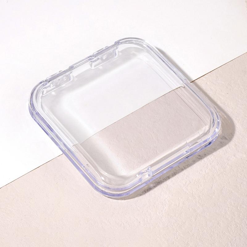 Empty Transparent Press On Nail Packaging Box Portable Plastic Nail Tips Organizer Display Manicure False Nail Tips Case