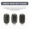 Custodia Copri Guscio Portachiavi Auto in Vera Pelle Adatta Per Hyundai I30 Ix35 Kona Encino Solaris Azera Grandeur Ig Accent Tm Palisade Santa Fe