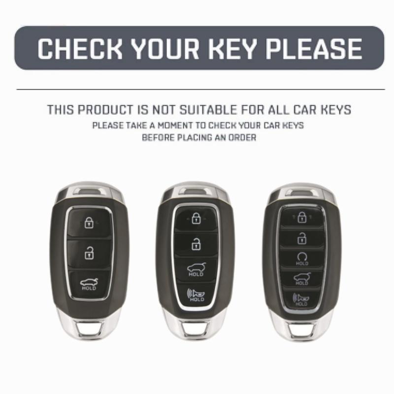 Custodia Copri Guscio Portachiavi Auto in Vera Pelle Adatta Per Hyundai I30 Ix35 Kona Encino Solaris Azera Grandeur Ig Accent Tm Palisade Santa Fe