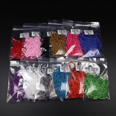Bimoo Size M 5m/bag Fly Tying Material Chenille Wooly Bugger Tying Chenille White Green Orange Black Purple Color