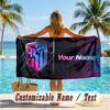 Custom Text Beach Towel, Soft Absorbent Swimming Multi-use TowelAtletico Madrid FC