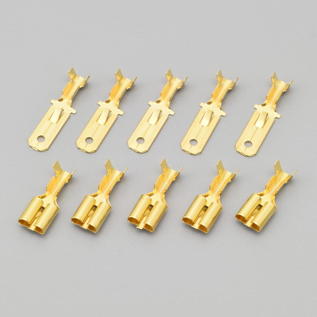 Daytona 96162 Motorcycle Flat Terminal Set, 250 Type, Set of 5