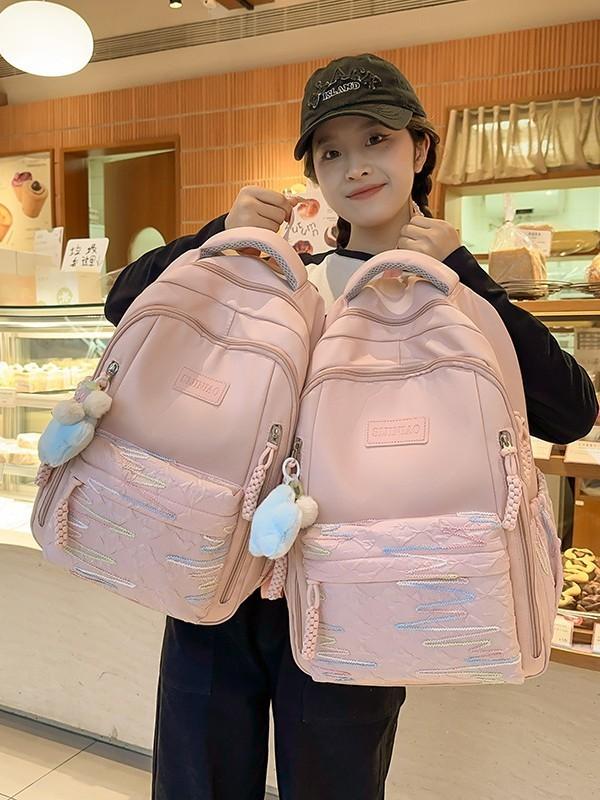 Small Cute Korean Style Backpack With Nylon For School Use