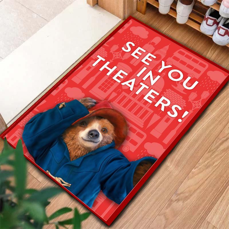 Paddington Bear Carpet Rug for Living Room Bedroom Home Sofa Decoration,Kids play Nonslip Floor Mat