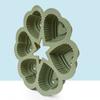 Heart Shape Silicone Cake Mold 6-Cup Non-Stick Baking Pan Soft Heat-resistant Chocolate Mold Reusable Easy Release Cake Mold for Home Kitchen DIY