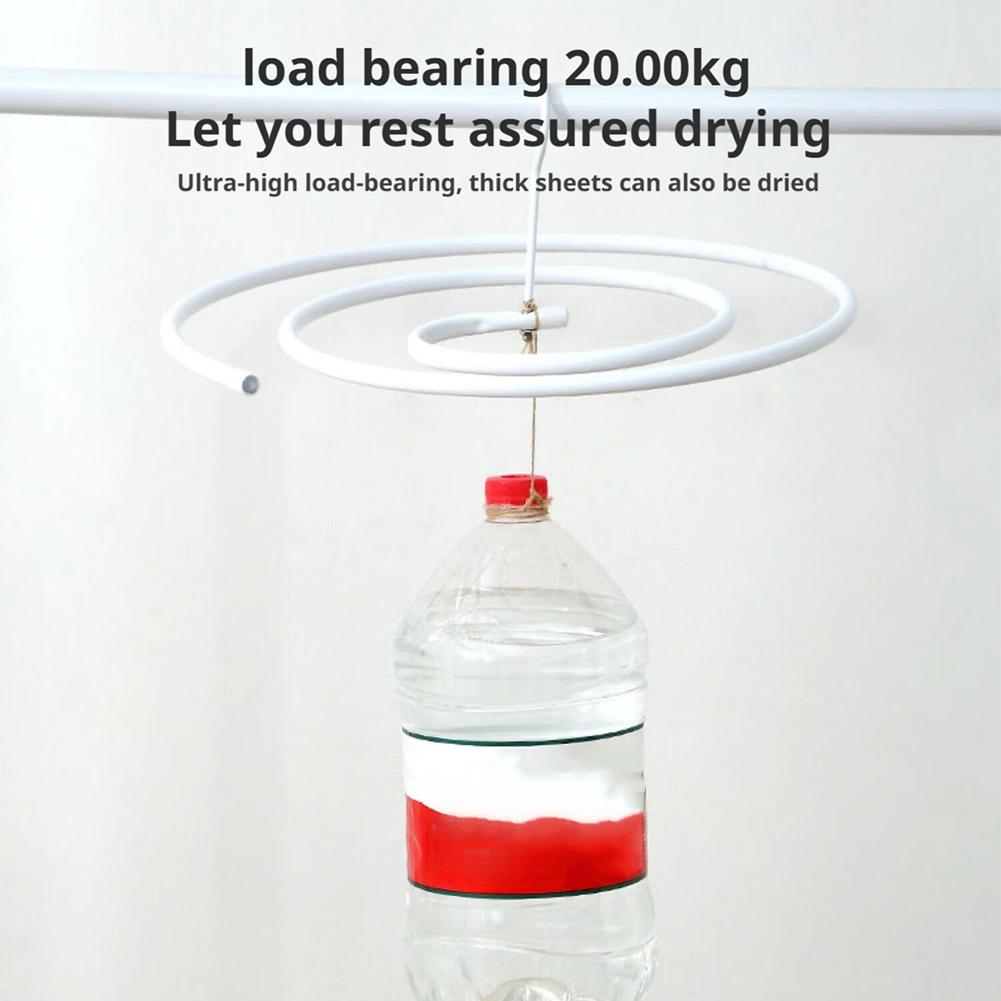 Runder Spiral-Aufhänger für Quiltblätter, Aufbewahrung zu Hause, Deckenaufhänger, rotierendes Trockengestell, platzsparend, Edelstahl