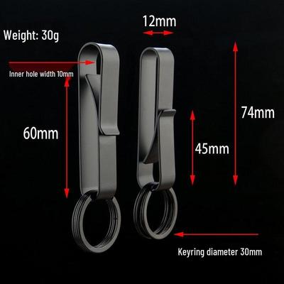 ZISIZ Men's Outdoor Belt Clip Key Holder