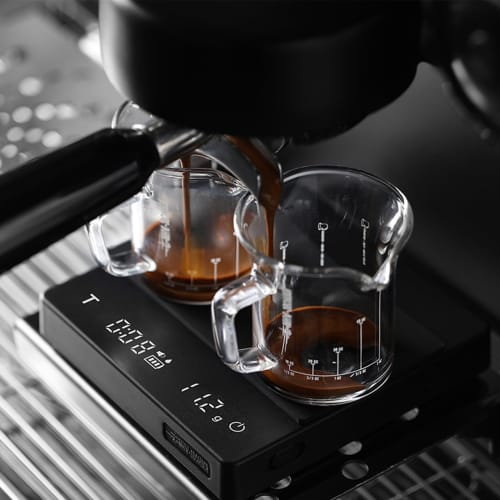 MHW-3BOMBER Mini Coffee Scale, Digital Drip Scale, High-Precision Weighing Instrument with 0.1g Accuracy, 0.3g-2000g Measurement Range, and Timer Func