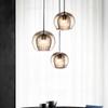 Lámpara colgante moderna de cristal para cocina, restaurante, dormitorio, mesita de noche, iluminación de interior para mostrador y bar