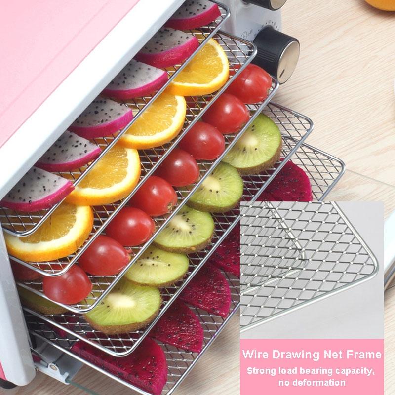 300W Stainless Steel Electric Food Dehydrator Dried Fruit Machine Vegetable Dryer Beef Jerky Meat Drying Machine