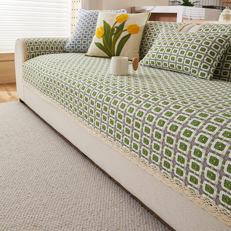 

Universal In All Seasons, Modern Simple Fabric, Woven Sofa Cushion New Non-Slip Living Room Universal Cover 70*70cm