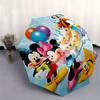 Mickey Mouse, Birthday Party Automatic Opening and Closing Umbrella, Compact Travel Umbrella, Lightweight and Portable, Suitable for Beach C