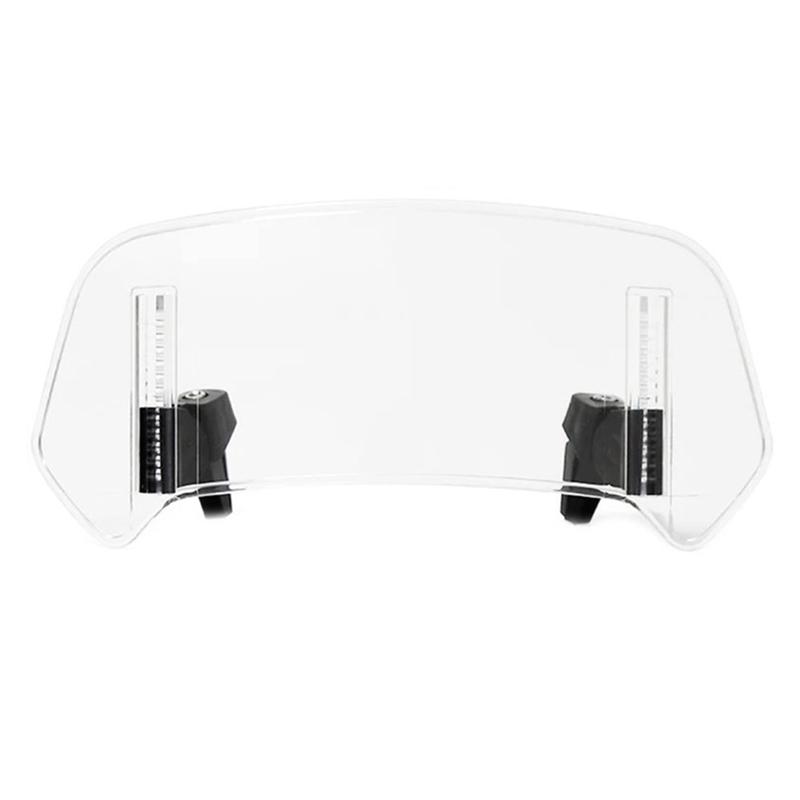 ABLZ-Motorcycle Deflector Extension Adjustable Spoiler Deflector For BMW KAWASAKI HONDA SUZUKI 36X14cm Transparent