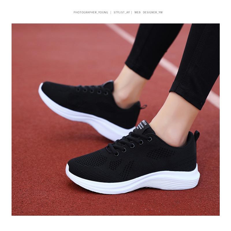 Autumn New Women's Shoes Breathable Fly Woven Mesh Running Shoes Casual Sports Shoes for Women