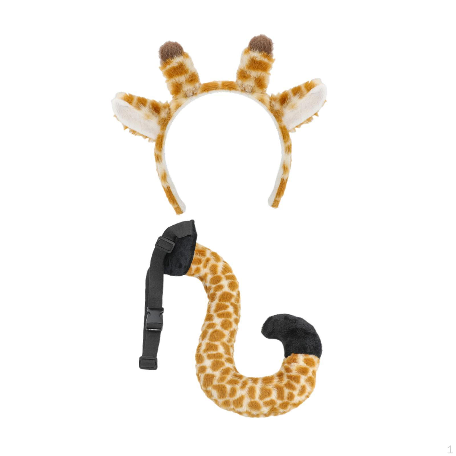 

Набор животных ушей и хвоста для ролевых игр, года, показов мод Giraffe