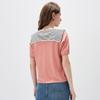 Women's Lyocell Tencel Striped Short Sleeve Knit Top