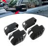 Rearview Mirror Decoration Car Mirror Cover Black ABS Material Black Finish Decorative Cover Easy tallation