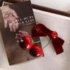 Red Velvet Velvet Bow Hair Clip Bowknot Cherry Hairpin Cute   Student