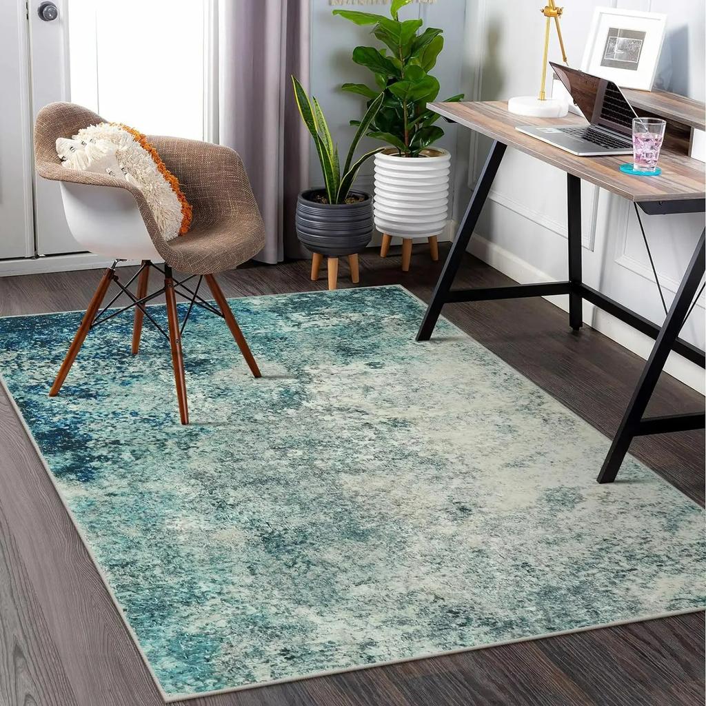Colorful Stain-resistant Carpets for Living Room Bedroom Decoration Modern Abstract Sofa Coffee Table Area Rugs Home Floor Mat