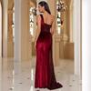 European and American high-end fishtail long dress party banquet temperament single off-the-shoulder dress evening dress