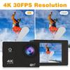 4K Action Camera 1080P/30FPS WiFi 2.0" 170D Underwater Waterproof Helmet Video Recording Camera Sports Cameras Outdoor Mini Cam
