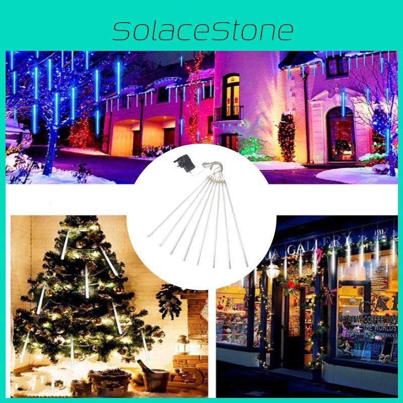 Meteor Shower Star Rain Lights 30cm 8 Tubes Falling Christmas Outdoor Party Tree