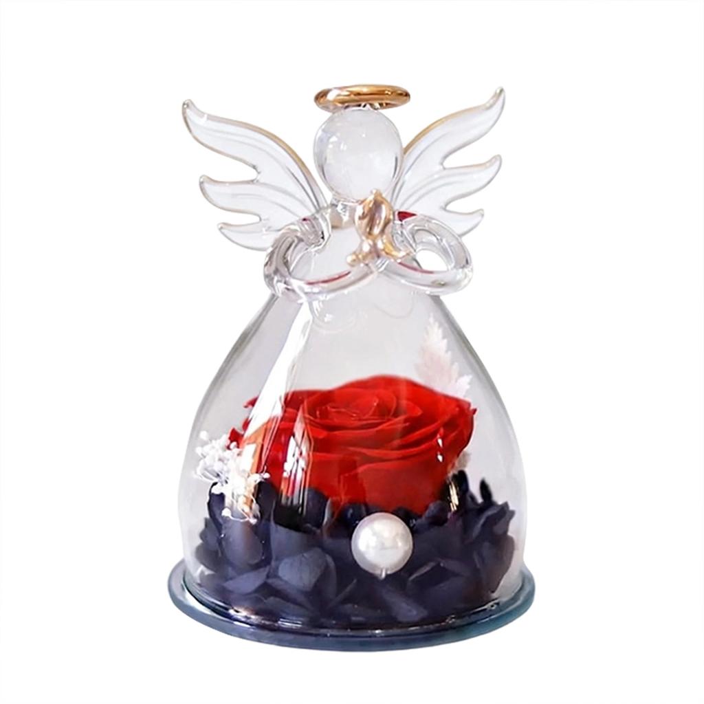 Glass Dome Eternal Flower Gift, Eternal Rose Gift Love, Decorative Ornament