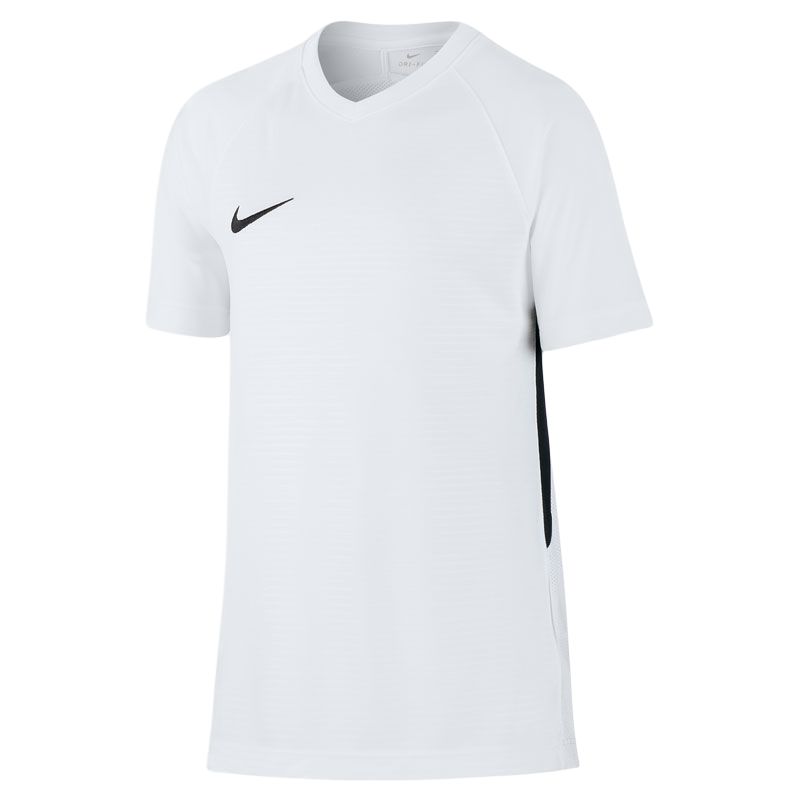 

Nike Футболка Dri-Fit Логотип бренда V-образный вырез Свободный крой Рукав реглан Короткий рукав Детские топы 894111-100 S