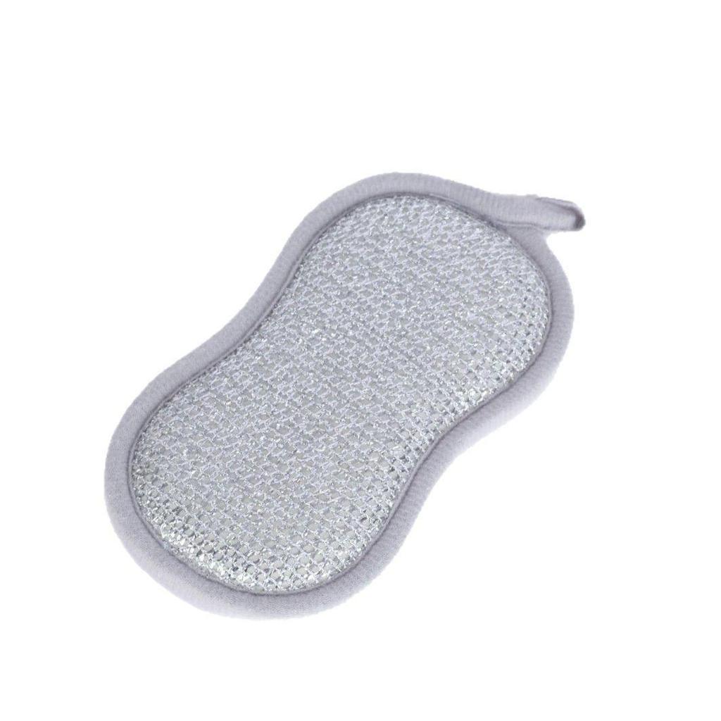 Bamboo Fiber Double-Sided Dishwashing Sponge & Scrub Brush - Kitchen Cleaning Scouring Pad & Magic Eraser.