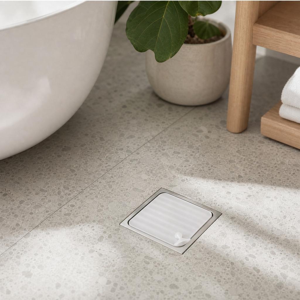 Bathroom Floor Cover Odor Stopper, Fit Sink and Tub Plug for Kitchen and Bathroom