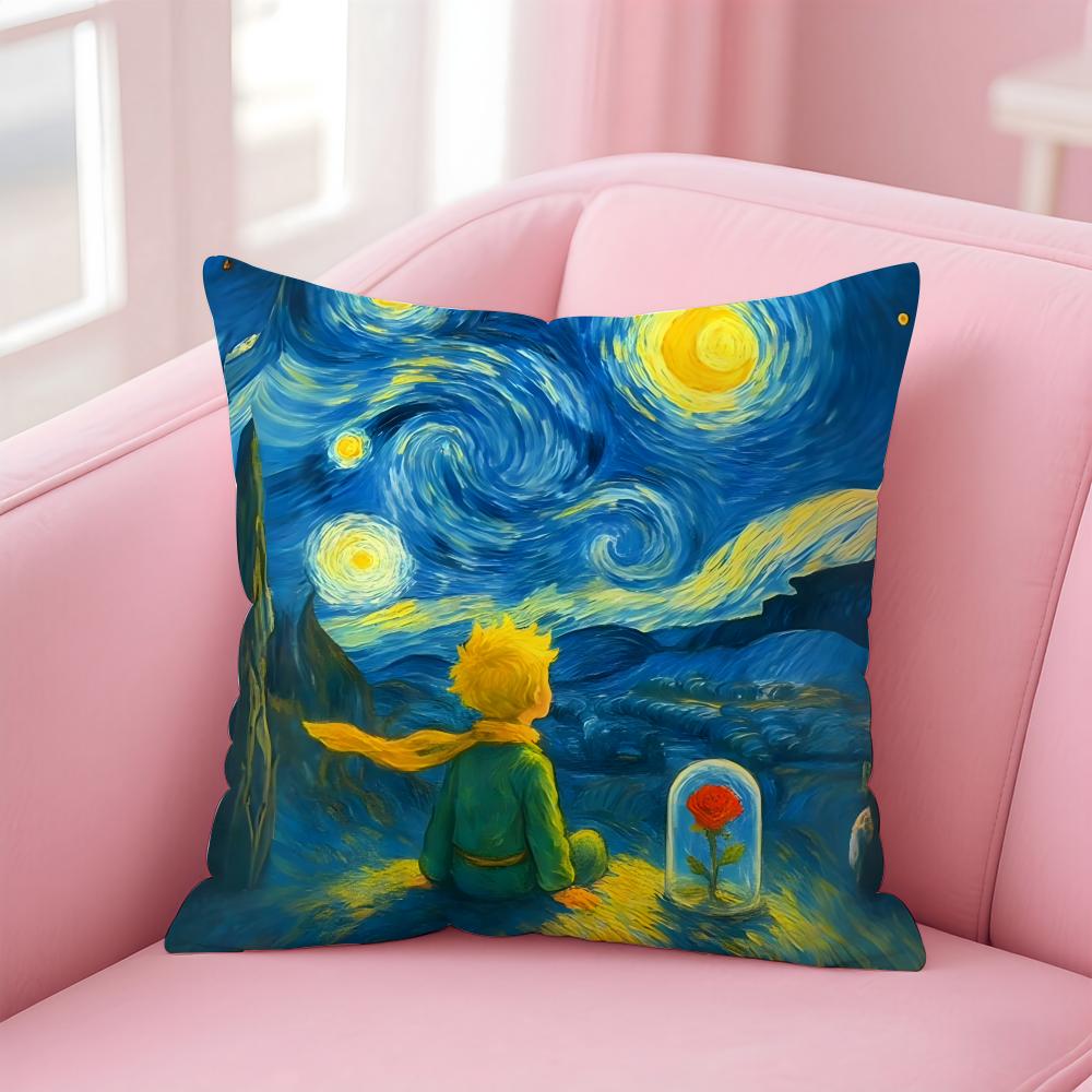 anime T-The L-Little Prince Cushion Cover Comfortable Reversible Pillow Cover Ideal for Car Sofa Bedroom & Beyond