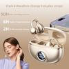M97 Clip On Earbuds Wireless Bluetooth 5.3, Open Ear Headphones with 50H Battery 10-Min Quick Charge, Featherlight C-Shaped Hook, Secure Fit for