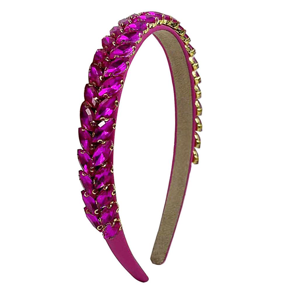Elegant Baroque Styles Rhinestones Hairband for Formal Event and Special Occasion with Glittering Crystals Studded