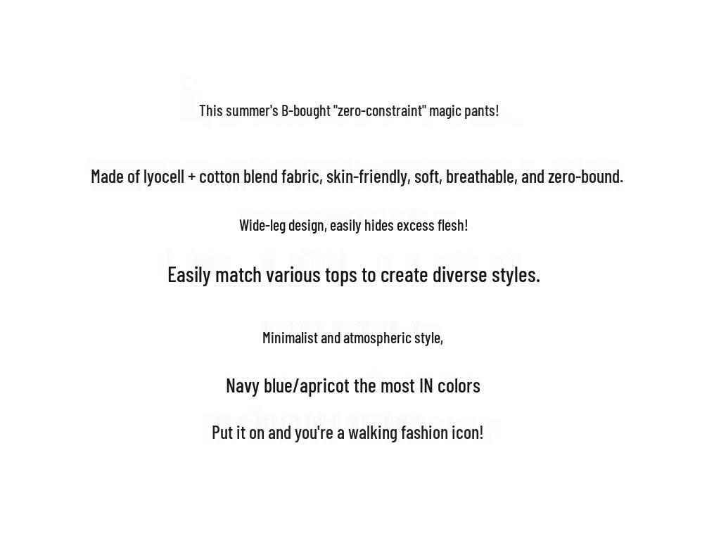 VICTORIA&VERA Women's Cooling Wrinkle-Resistant Lyocell Wide-Leg Casual Pants