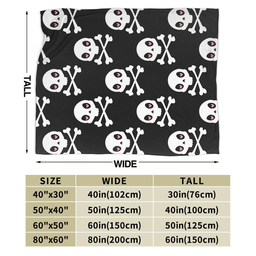 Halloween Horror Blankets Cartoon Skull Bone Flannel Vintage Breathable Throw Blanket for Coverlet Textile Decor
