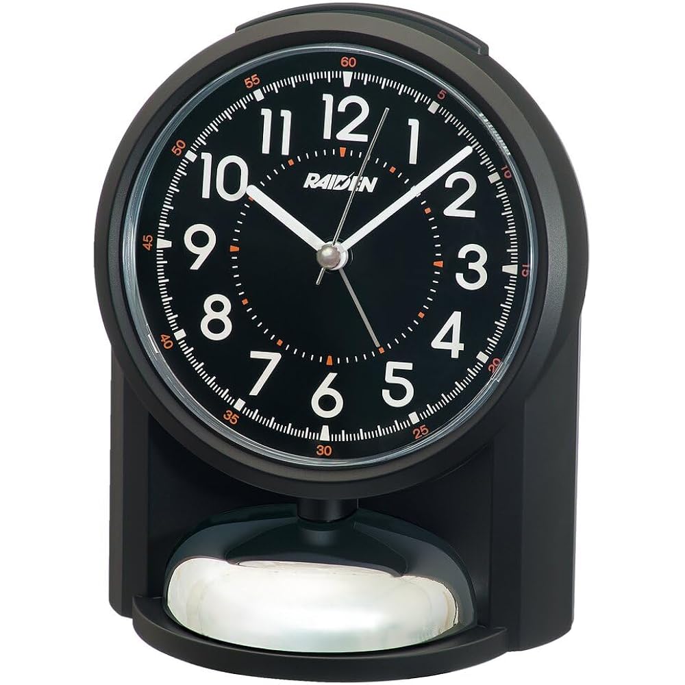 Seiko Clock (Seiko Clock) Alarm Clock Table Clock Analog Loud Black PYXIS Pixis RAIDEN Raiden 149...