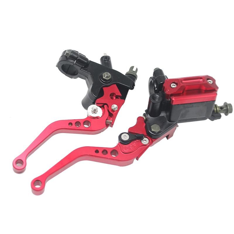 ZSDTRP 7/8" Universal Motorcycle Hydraulic Brake Clutch Master Cylinder Reservoir Lever Fit 50cc-300cc Sport Bike Street Bike