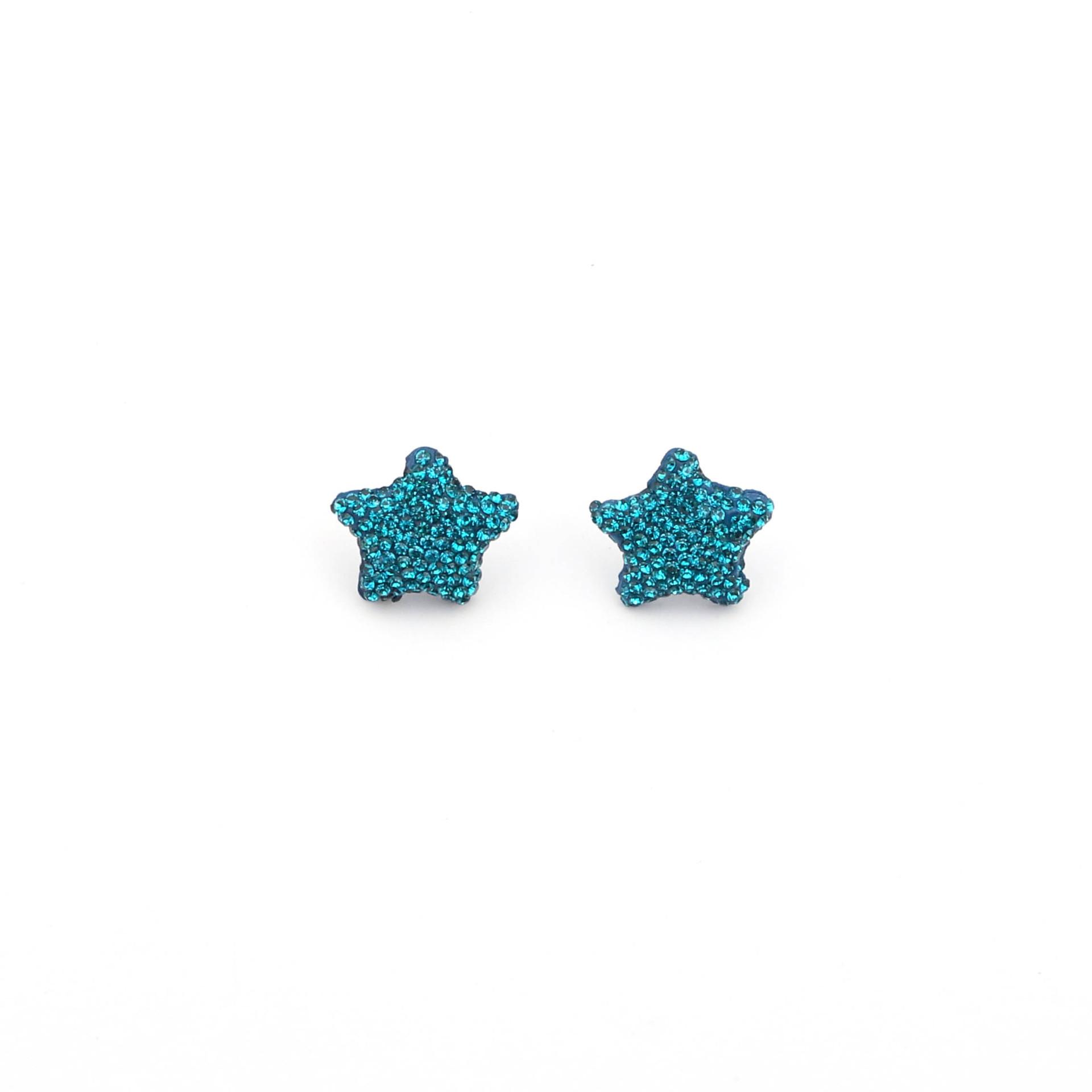 

The cute little star earrings with a full diamond alloy design are simple, versatile and unique