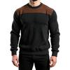 Men's Colorblock Round Neck Long Sleeve Tops Men's Sports Large Size Casual Round Neck Tops