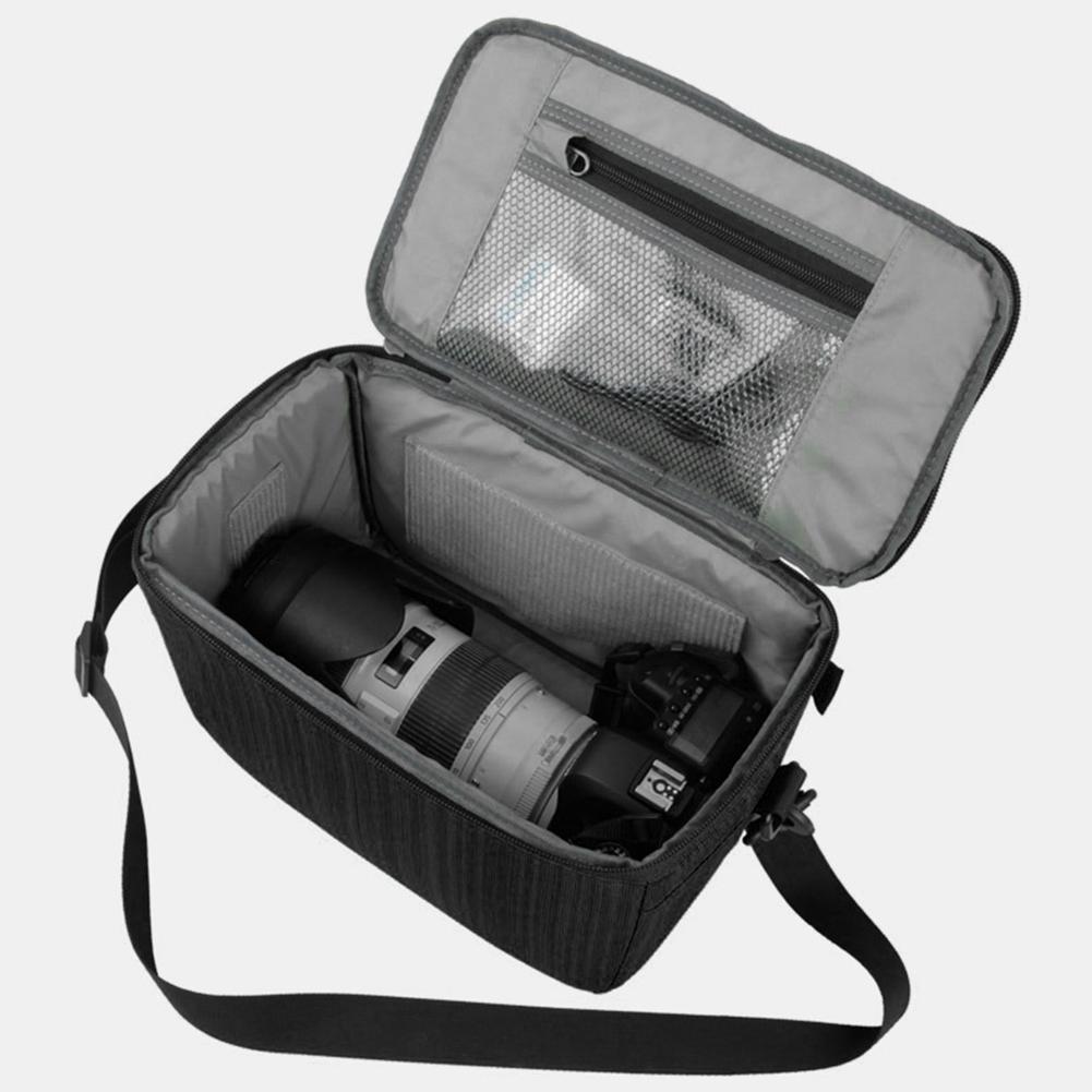 Camera Shoulder Bag Waterproof Camera Lens Bag With Strap Insert Partition Pouch Case