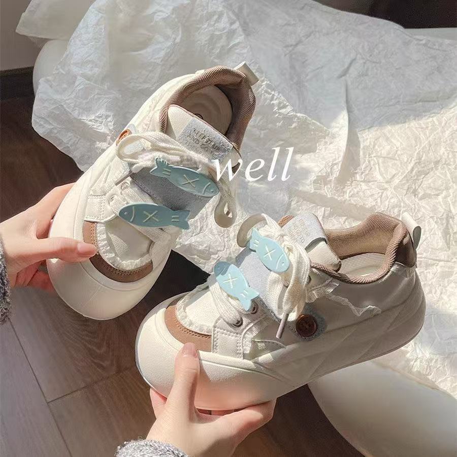 

Thick baseplate shoes spring and summer new niche cheap shoes bread shoes 35【foot length 22.5cm】