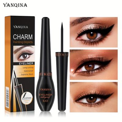 Portable Waterproof Anti-sweat Ultra-thin Eyeliner Anti-smudge Eyeliner for Women