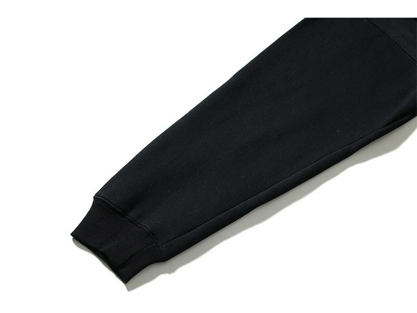 2025 Trendy Black Print Unisex Loose Hoodie with Essentials